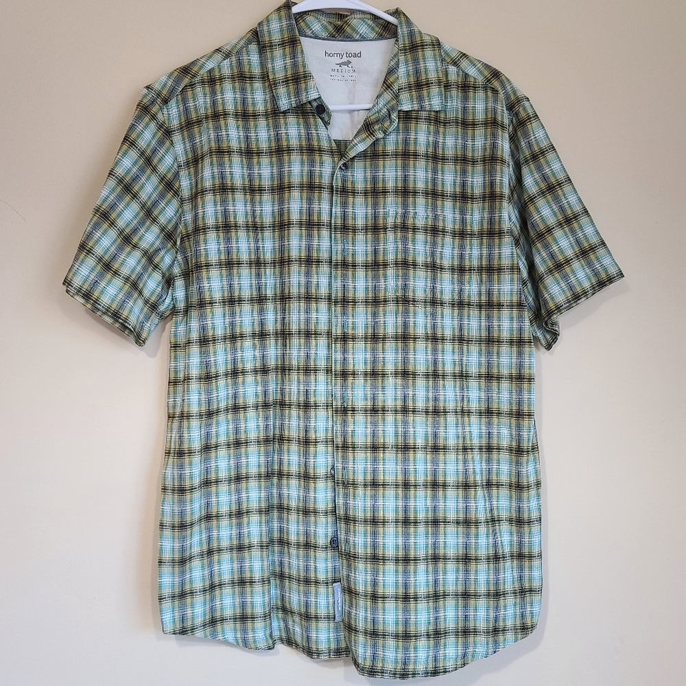Horny Toad Button Down Short Sleeve Shirt
